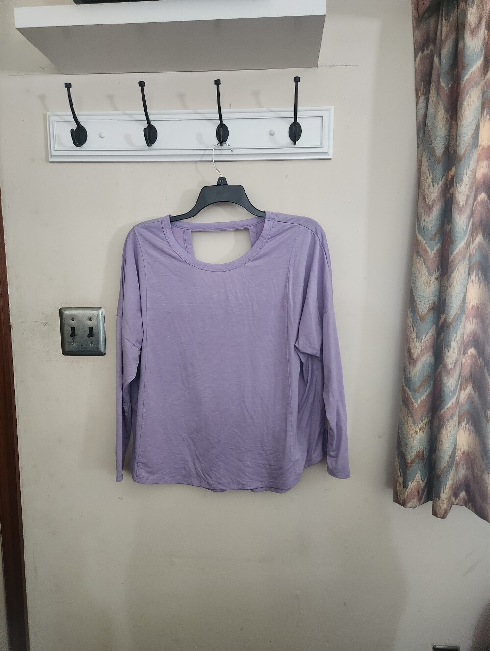 🎉 Light Purple Open Back Athletic Long Sleeve